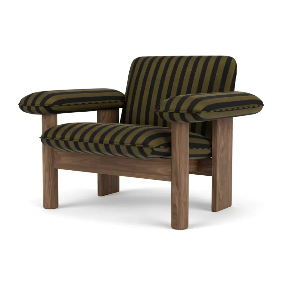 Fauteuil Brasilia low back, Walnut-Cabanon Soft FCL7029-04