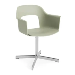 Fauteuil de bureau Layout Armchair 231, Pastel green aluminium poli base pivotante 4 étoiles
