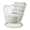 Fauteuil d'extérieur Grace, Leslie Limonta 006-020-alabaster white