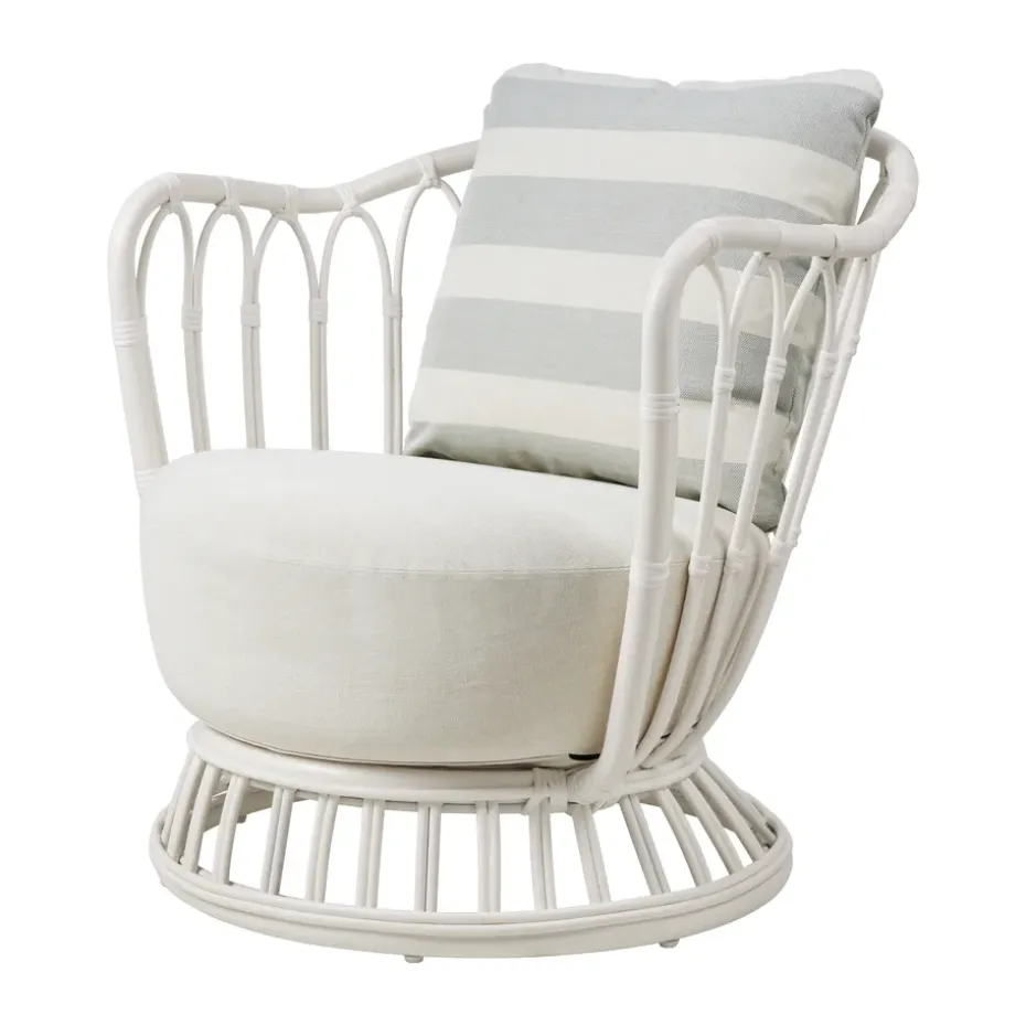 Fauteuil d'extérieur Grace, Leslie Limonta 006-020-alabaster white