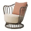 Fauteuil d'extérieur Grace, Lorkey Limonta 41-44-mushroom gray