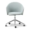 Fauteuil Gomo Armchair pivotant à 5 branches, Mylla 811-aluminium poli