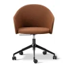 Fauteuil Gomo Armchair pivotant à 5 branches, Myr 362-noir
