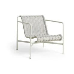 Fauteuil lounge bas Palissade Cord, Sky grey