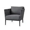Fauteuil lounge Conic, Gris, incl. coussins