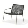 Fauteuil lounge Straw, Anthracite