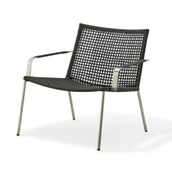 Fauteuil lounge Straw, Anthracite