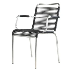 Fauteuil Mya aluminium, Black