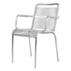 Fauteuil Mya aluminium, Grey