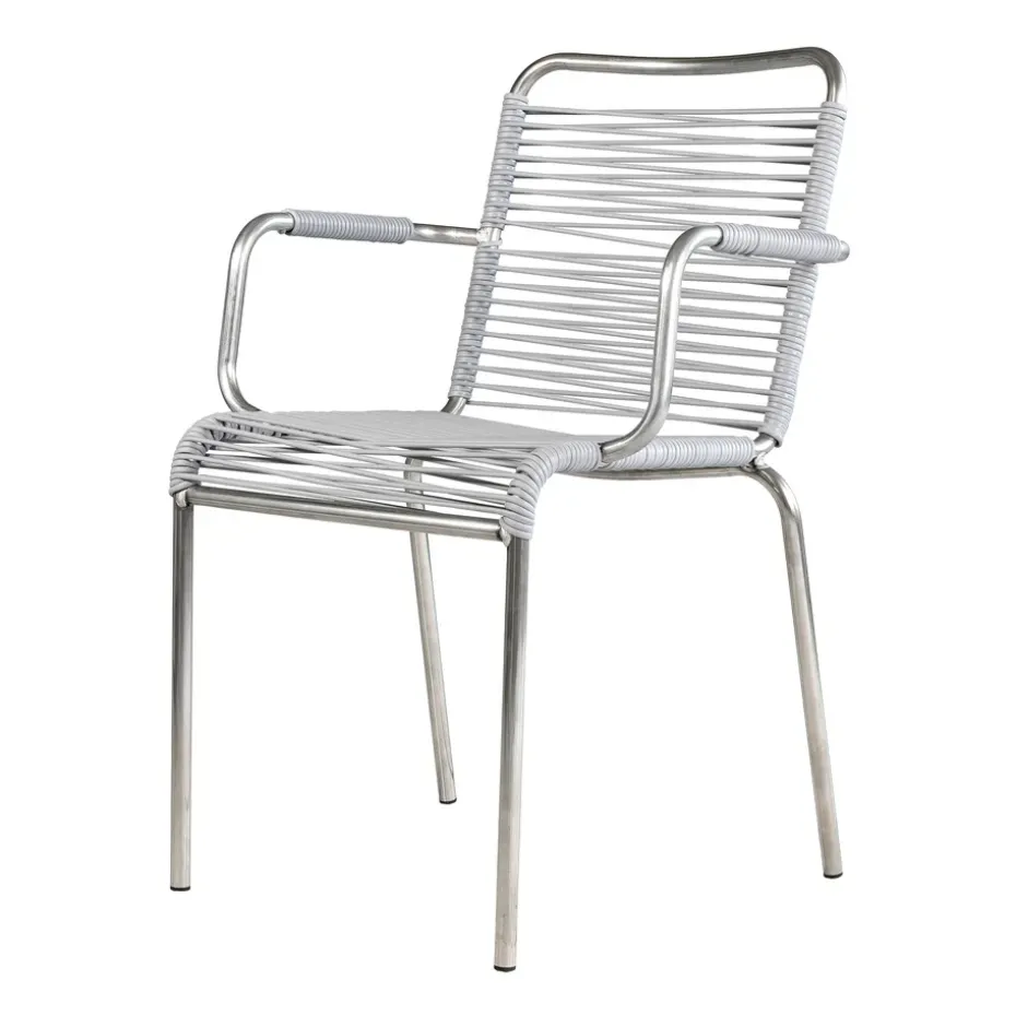 Fauteuil Mya aluminium, Grey