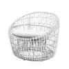 Fauteuil Nest Round, Cane-Line Natté white, rotin
