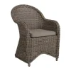 Fauteuil Paulina avec coussin d'assise, Rustique-beige
