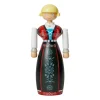 Femme en habits traditionnels norvégiens de Kay Bojesen, Noir-rouge-blanc