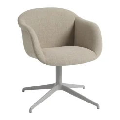 Fiber Soft Armchair base pivotante, Ecriture 240/Grey
