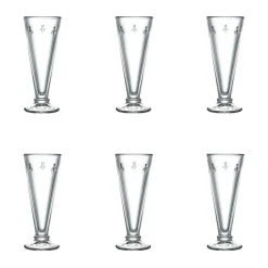 Flûte à champagne Abeille 15 cl, lot de 6, Transparent