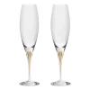 Flûte à champagne Intermezzo 26 cl, lot de 2, Or