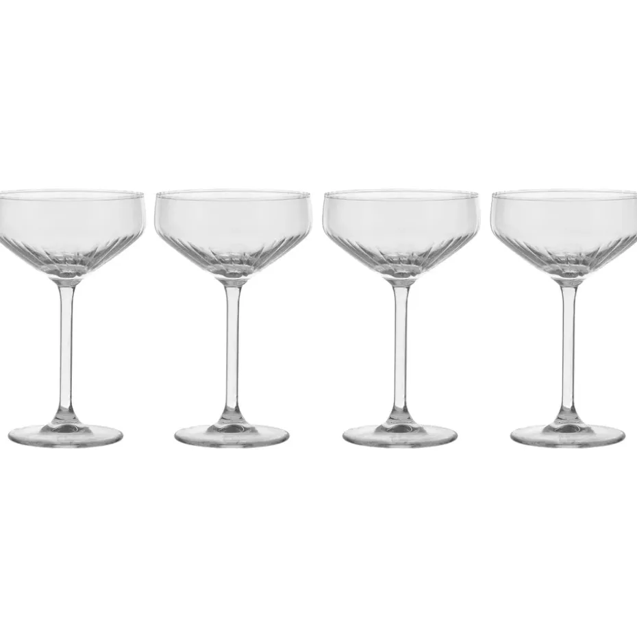 Flûte à champagne Pristine 29 cl Lot de 4, Clair