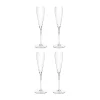 Flûte à champagne Silhouette 15 cl lot de 4, Clair
