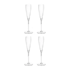 Flûte à champagne Silhouette 15 cl lot de 4, Clair