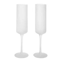 Flûtes à champagne Ripple 15 cl, 2 pièces, Frosted