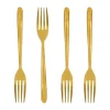 Fourchette à gâteau Nicolas Vahé, lot de 4, Finition dorée antique