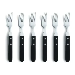 Fourchette Pizza lot de 6, Noir
