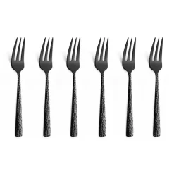 Fourchettes à gâteau Felicity 15,6 cm lot de 6, Noir