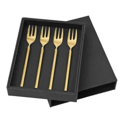 Fourchettes Tvis - lot de 4, or