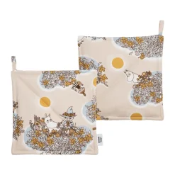 Friends Forever gants de cuisine Mumin, pack de 2, 22x22 cm