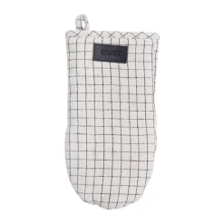 Gant de cuisine à damier Ernst, Noir naturel à damier