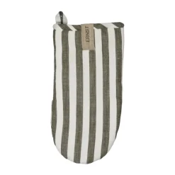 Gant de cuisine Ernst rayures larges, Sauge-blanc