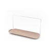 Égouttoir avec support pour chiffon LEAF, Noyer-inox