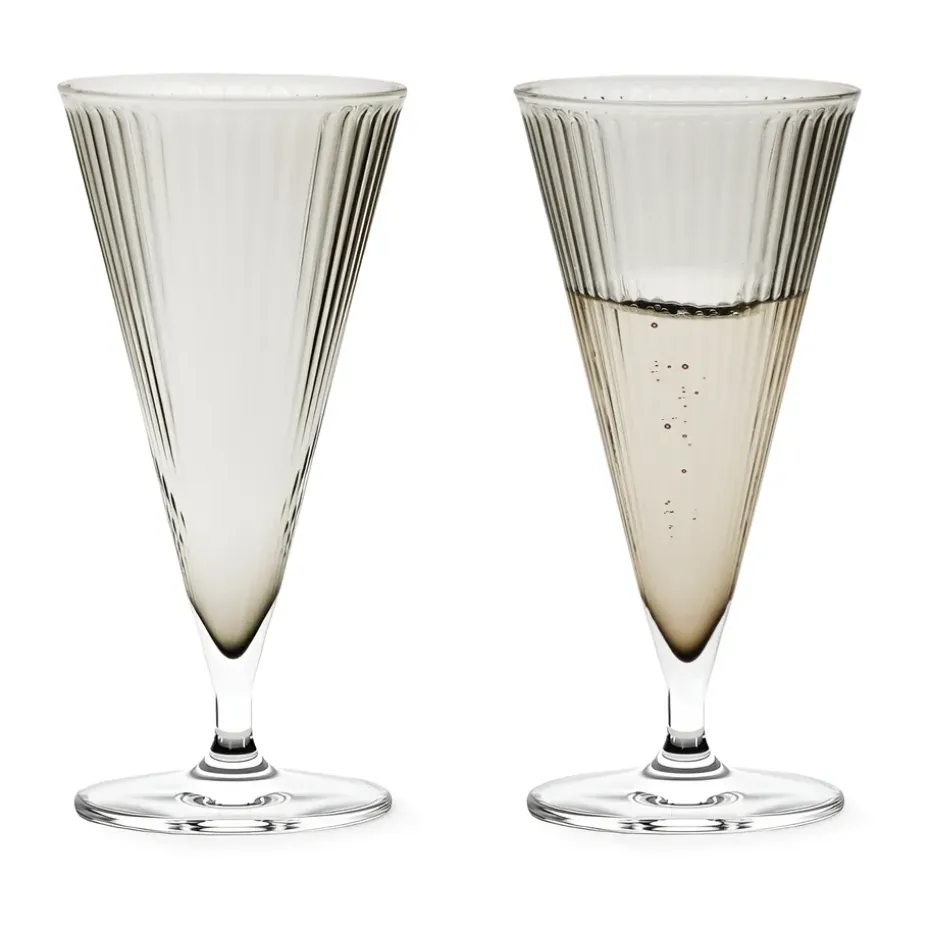 Grand Cru Nouveau verre à champagne 20 cl lot de 2, Smoke