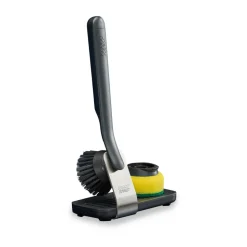 Grand support en acier brosse vaisselle Sinktech Joseph Joseph, Grey