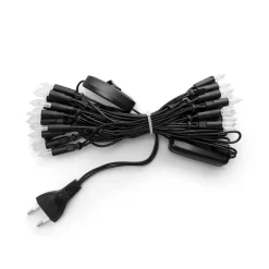 Guirlande lumineuse extra Irislights, noire, 35 boules