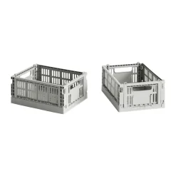 HAY Colour Crate Mini 13x17 cm, lot de 2, Light grey