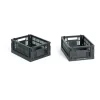 HAY Colour Crate Mini 13x17 cm, lot de 2, Charcoal