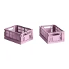 HAY Colour Crate Mini 13x17 cm, lot de 2, Dusty rose