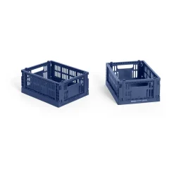 HAY Colour Crate Mini 13x17 cm, lot de 2, Dark blue