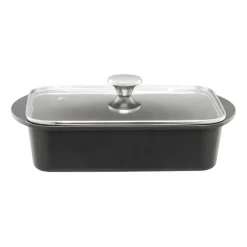 Heirol plat à four avec plaque à induction et couvercle, 22x33 cm
