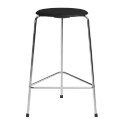 High Dot counter stool 3 pieds, Frêne noir-chrome