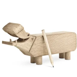 Hippopotame Kay Bojesen, chêne
