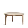 Höllviken table basse Ø80 cm, Chêne blanc pigmenté