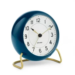 Horloge de table AJ Station bleu pétrole, bleu marine