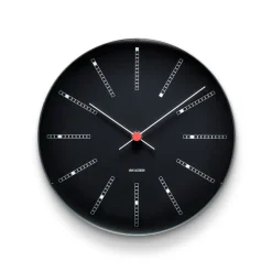 Horloge murale AJ Bankers noir, Ø 29 cm