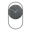 Horloge murale A-Wall 41x76 cm, Black-brass