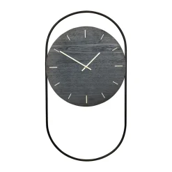 Horloge murale A-Wall 41x76 cm, Black-brass