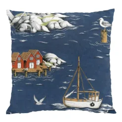 House de coussin Fiskeskär 47x47 cm, Bleu