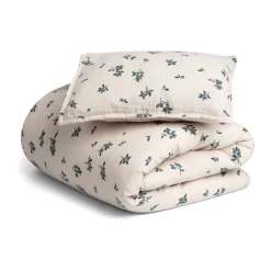 Housse de couette et taie d'oreiller Blueberry Muslin baby, 70x100 cm/40x45 cm