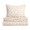 Housse de couette et taie d'oreiller Bluebell Muslin, 140x200 cm/50x70 cm
